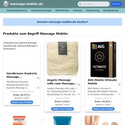 Screenshot massage-mobile.de