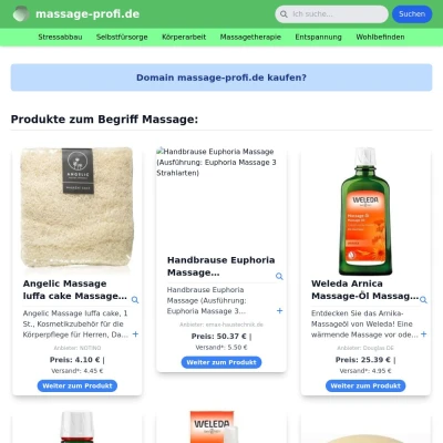 Screenshot massage-profi.de