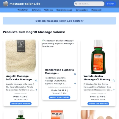 Screenshot massage-salons.de