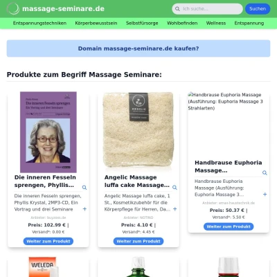 Screenshot massage-seminare.de