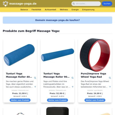 Screenshot massage-yoga.de