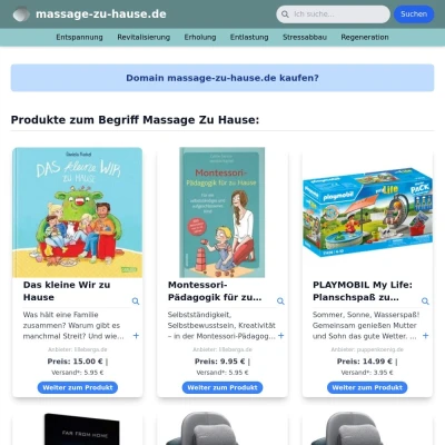 Screenshot massage-zu-hause.de