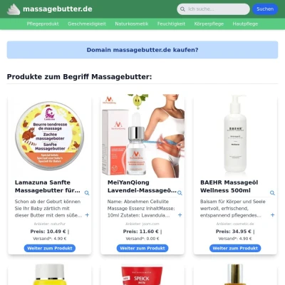 Screenshot massagebutter.de