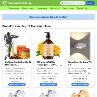 Screenshot massagen-jena.de