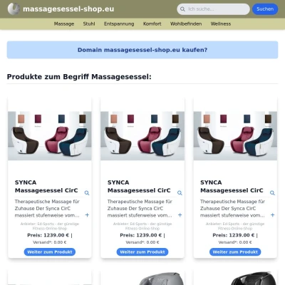 Screenshot massagesessel-shop.eu