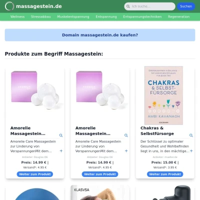 Screenshot massagestein.de