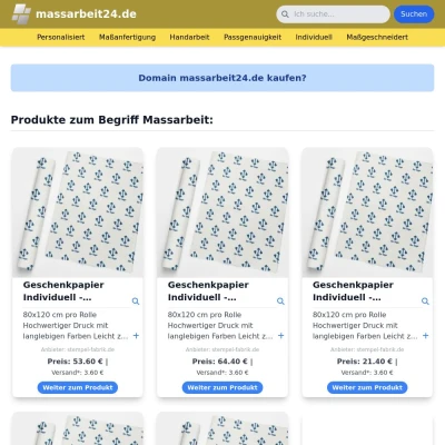 Screenshot massarbeit24.de