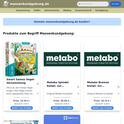 Screenshot massenkundgebung.de