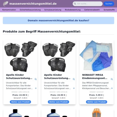 Screenshot massenvernichtungsmittel.de