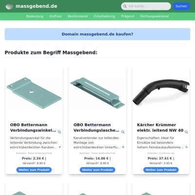 Screenshot massgebend.de