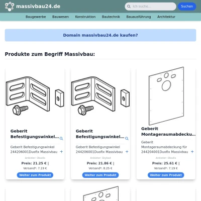 Screenshot massivbau24.de