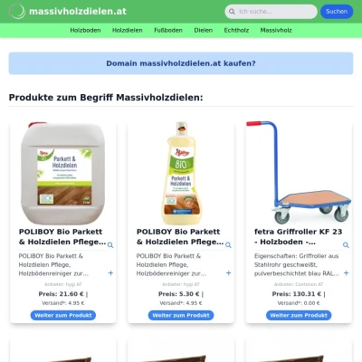Screenshot massivholzdielen.at