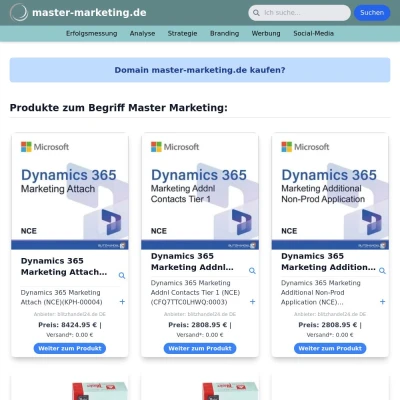 Screenshot master-marketing.de