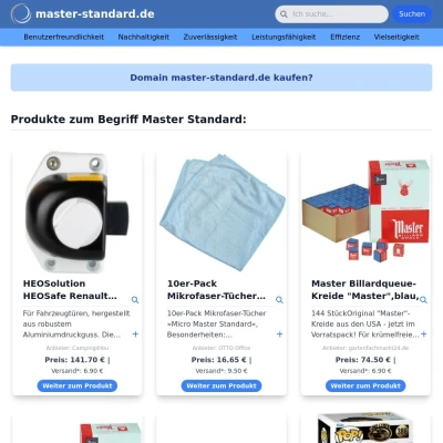 Screenshot master-standard.de