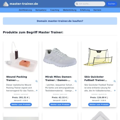 Screenshot master-trainer.de