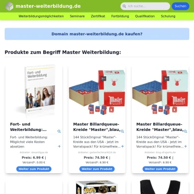 Screenshot master-weiterbildung.de