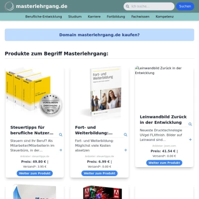 Screenshot masterlehrgang.de