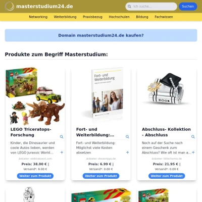 Screenshot masterstudium24.de