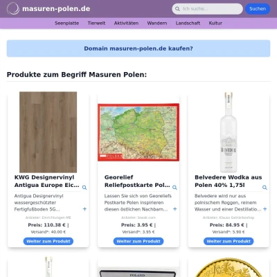 Screenshot masuren-polen.de