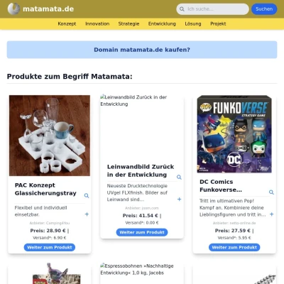 Screenshot matamata.de