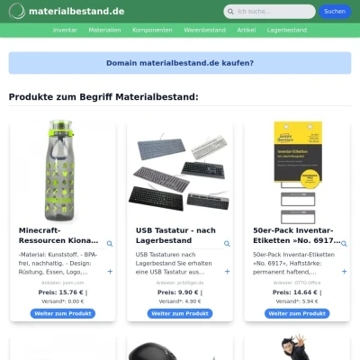 Screenshot materialbestand.de