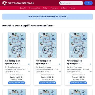 Screenshot matrosenuniform.de