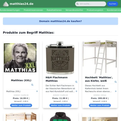 Screenshot matthias24.de