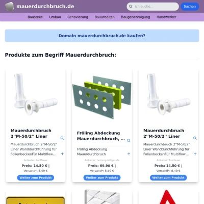 Screenshot mauerdurchbruch.de