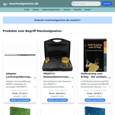 Screenshot maximalgewinn.de