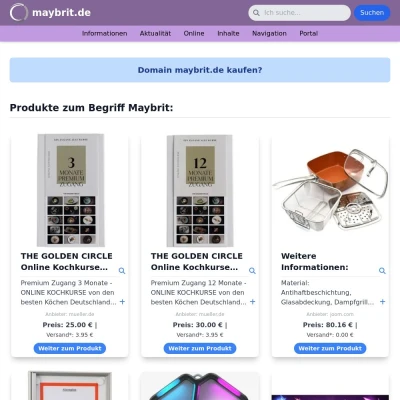 Screenshot maybrit.de
