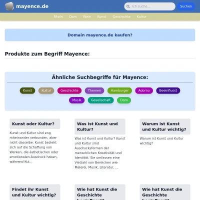 Screenshot mayence.de
