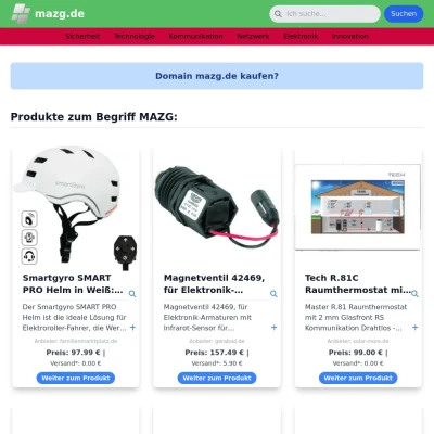 Screenshot mazg.de