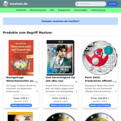 Screenshot mazlum.de