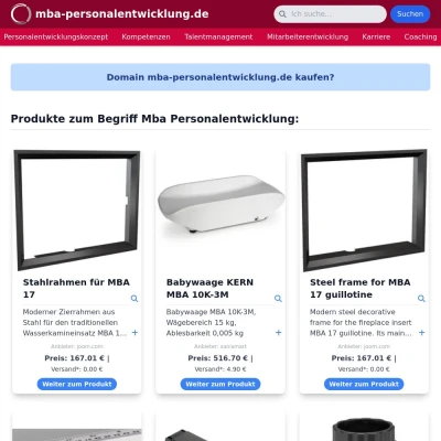 Screenshot mba-personalentwicklung.de