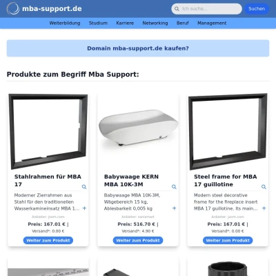 Screenshot mba-support.de