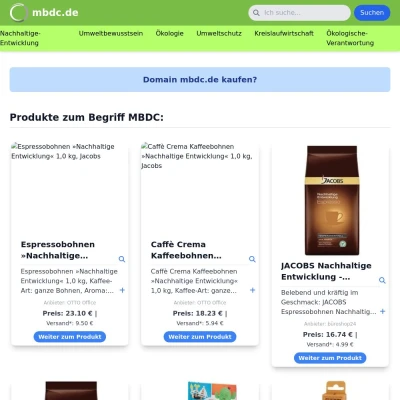 Screenshot mbdc.de