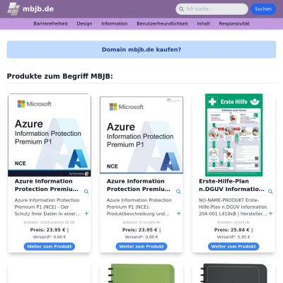 Screenshot mbjb.de