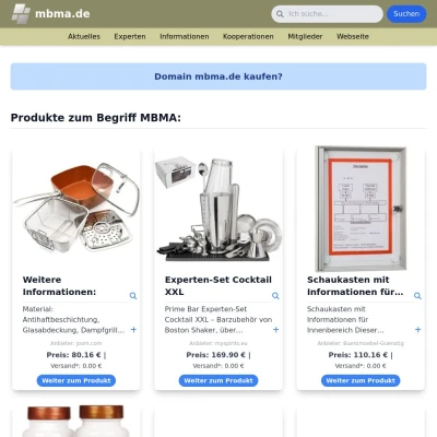 Screenshot mbma.de