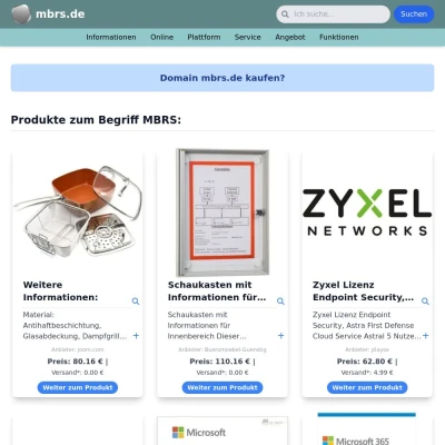 Screenshot mbrs.de