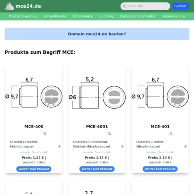 Screenshot mce24.de
