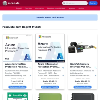 Screenshot mceo.de