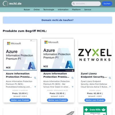 Screenshot mchl.de