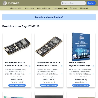 Screenshot mchp.de