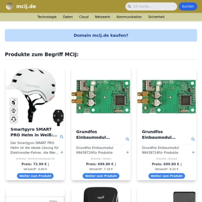 Screenshot mcij.de