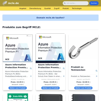 Screenshot mcle.de