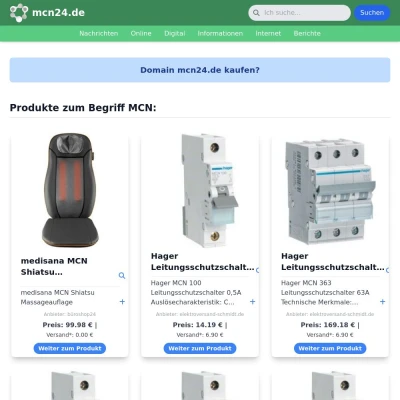 Screenshot mcn24.de