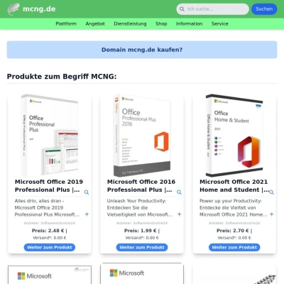 Screenshot mcng.de