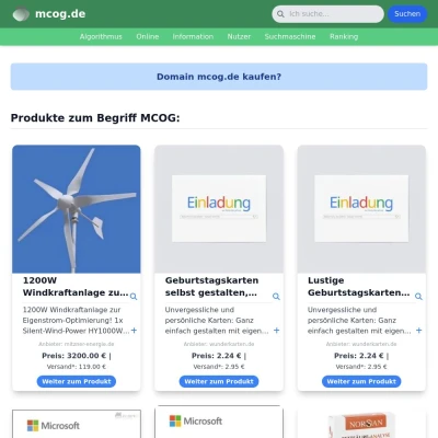 Screenshot mcog.de