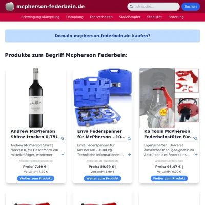 Screenshot mcpherson-federbein.de