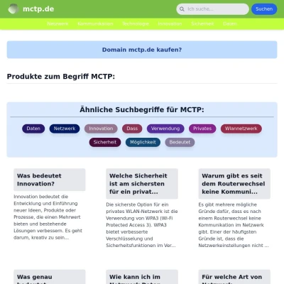 Screenshot mctp.de